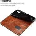 thumbnail image 5 of iPhone Xs Case, iPhone X Case, Leather Wallet Folio Case Book Design Flip Cover with Stand and ID Credit Card Slot Magnetic Closure for iPhone Xs/X Blue, 5 of 10