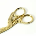 thumbnail image 4 of Tailoring Straight Sharp Tip Scissors Stainless Steel Stork - Gold, 4 of 10