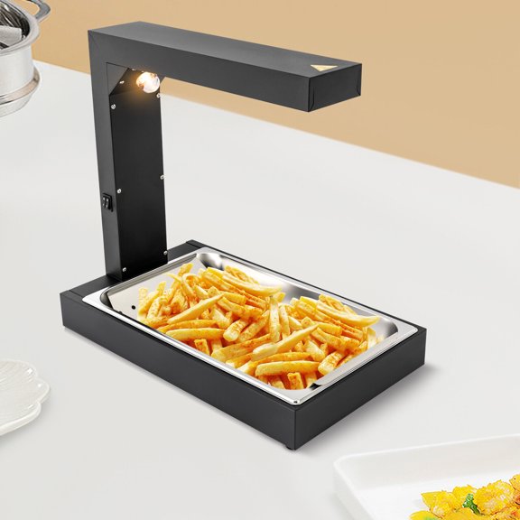 Commercial French Fry Food Warmer Fryer Dump Station Heat Lamp Stainless Steel