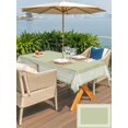 thumbnail image 6 of 60x102 Inch Outdoor Tablecloth with Umbrella Hole Zipper Rectangle Sage Green Greek Key Rectangular Tablecloths Outside Waterproof Geometric Greece Ancient Farmhouse Geo Patio Table Cover for Picnic, 6 of 8