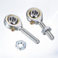 thumbnail image 4 of Uxcell 2-Pack POSB3 Rod End Bearing, #10-32 Right Thread Male Thread Steel Joint Rod Ends W Jam Nuts, 4 of 7