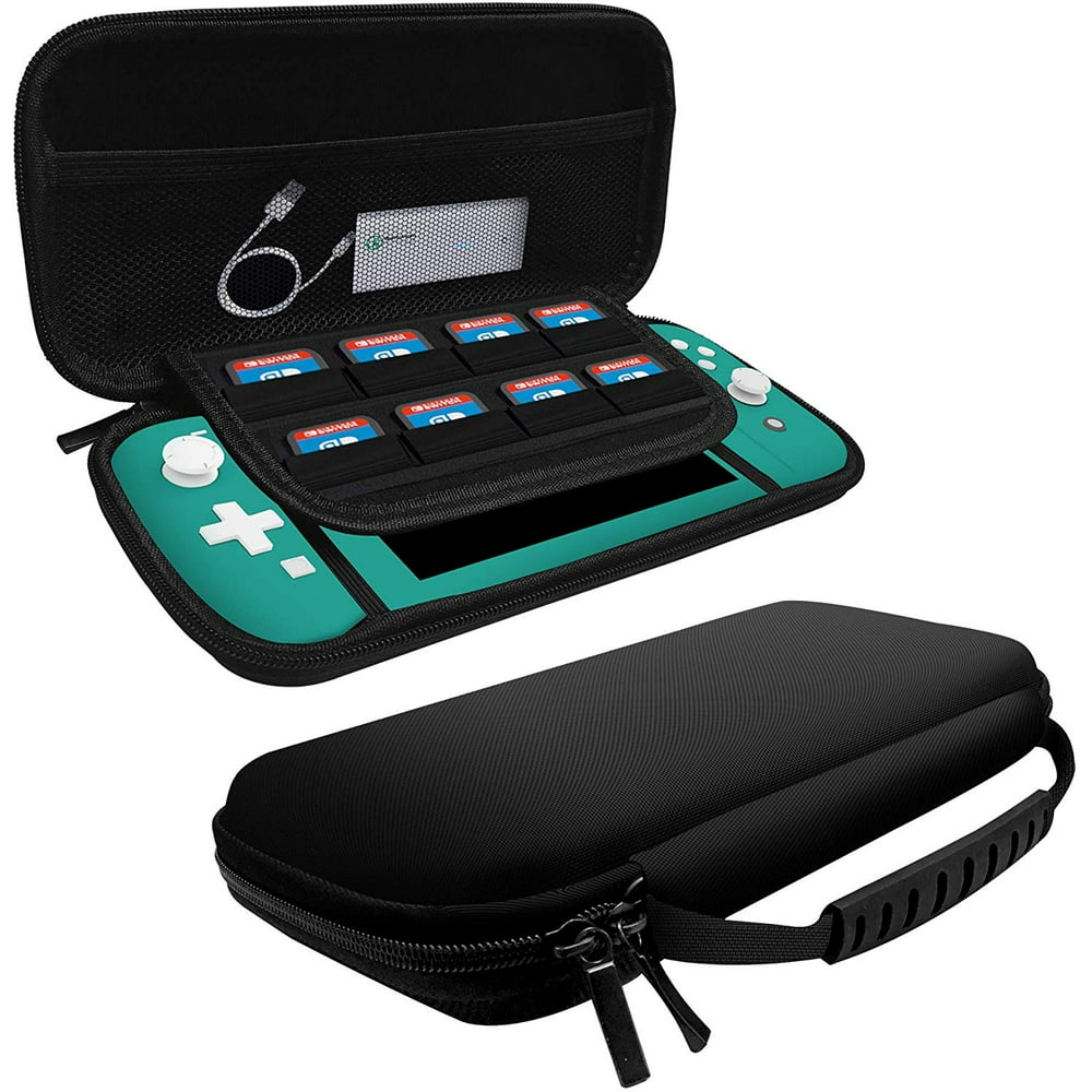 Nintendo Switch Lite Carrying Case (Black) amCase Protective Hard
