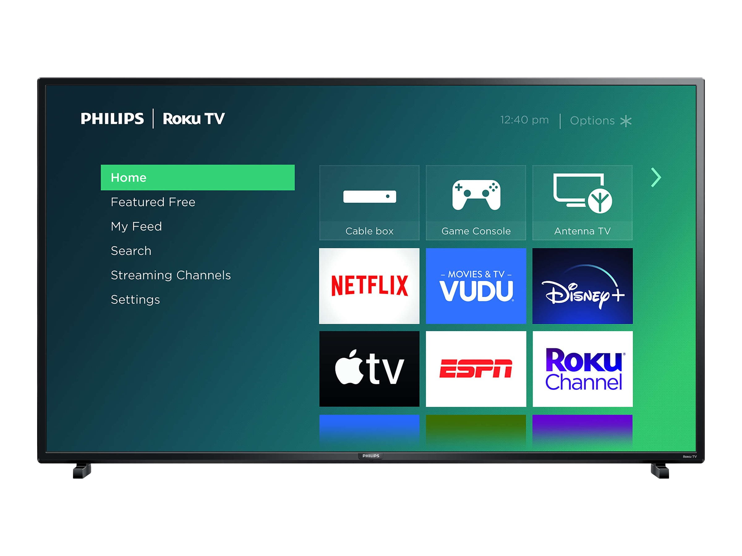 Philips 55pfl4864 55 Diagonal Class 54 6 Viewable 4000 Series Led Backlit Lcd Tv Smart Tv Roku Tv 4k Uhd 2160p 3840 X 2160 Hdr Walmart Com Walmart Com