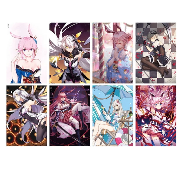 Póster decorativo de pared Honkais Impactss Retro Anime