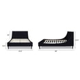 thumbnail image 4 of Sandy Wilson Home Aspen Upholstered Platform Bed Queen Anthracite Black, 4 of 10