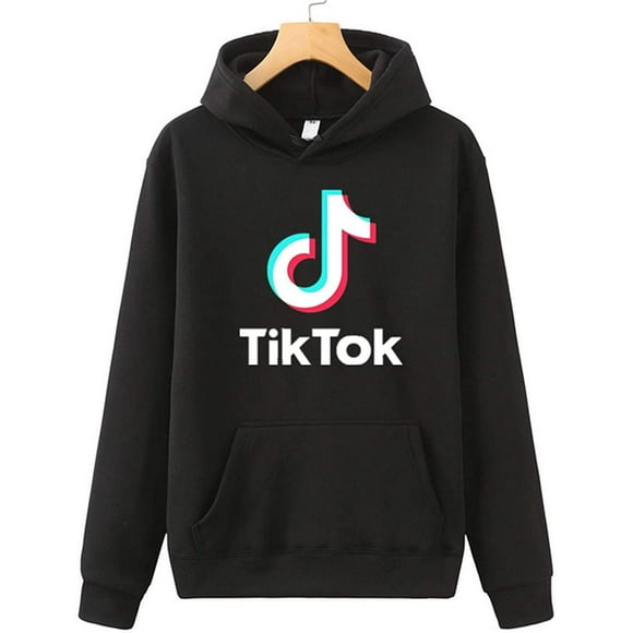 TIK TOK Hoodie New Trend Fleece Hooded Sweater Long-Sleeved Pullover