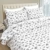 thumbnail image 3 of 4-Piece Ultra Soft 100% Turkish Cotton Flannel Sheet Set - Holiday Christmas Flannel Sheets, Warm and Cozy , Deep Pocket Fitted Sheet- Twin XL, Winter Cabin, 3 of 5