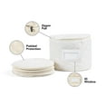 thumbnail image 4 of Covermates Keepsakes - Dish Storage - Padded Protection - ID Window - Stain Resistant - Machine Washable - China Storage, Cream, 4 of 4