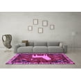 thumbnail image 3 of Ahgly Company Indoor Square Persian Purple Traditional Area Rugs, 4' Square, 3 of 4