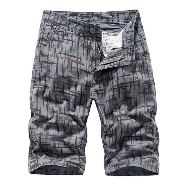 LSLJS Men's Plus Size Cargo Shorts Multi-Pockets Relaxed Summer Beach Shorts Pants, Gym Shorts Gifts for Men