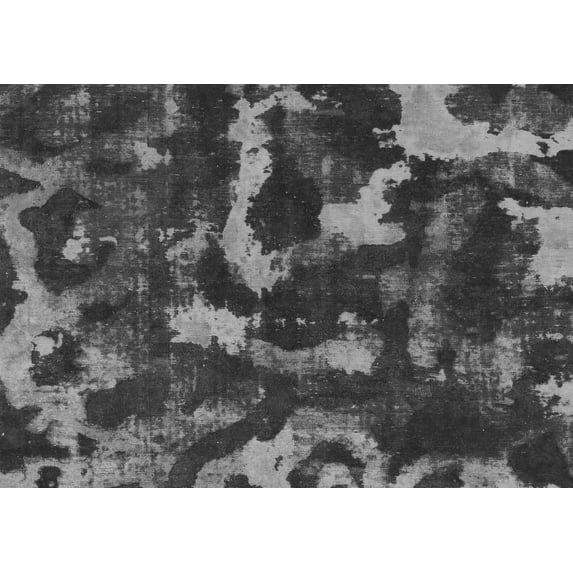 Ahgly Company Indoor Rectangle Abstract Gray Modern Area Rugs, 6' x 9'