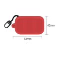 thumbnail image 3 of Funda de silicona para funda protectora Skullcandy Dime con mosquetón (rojo), 3 of 6