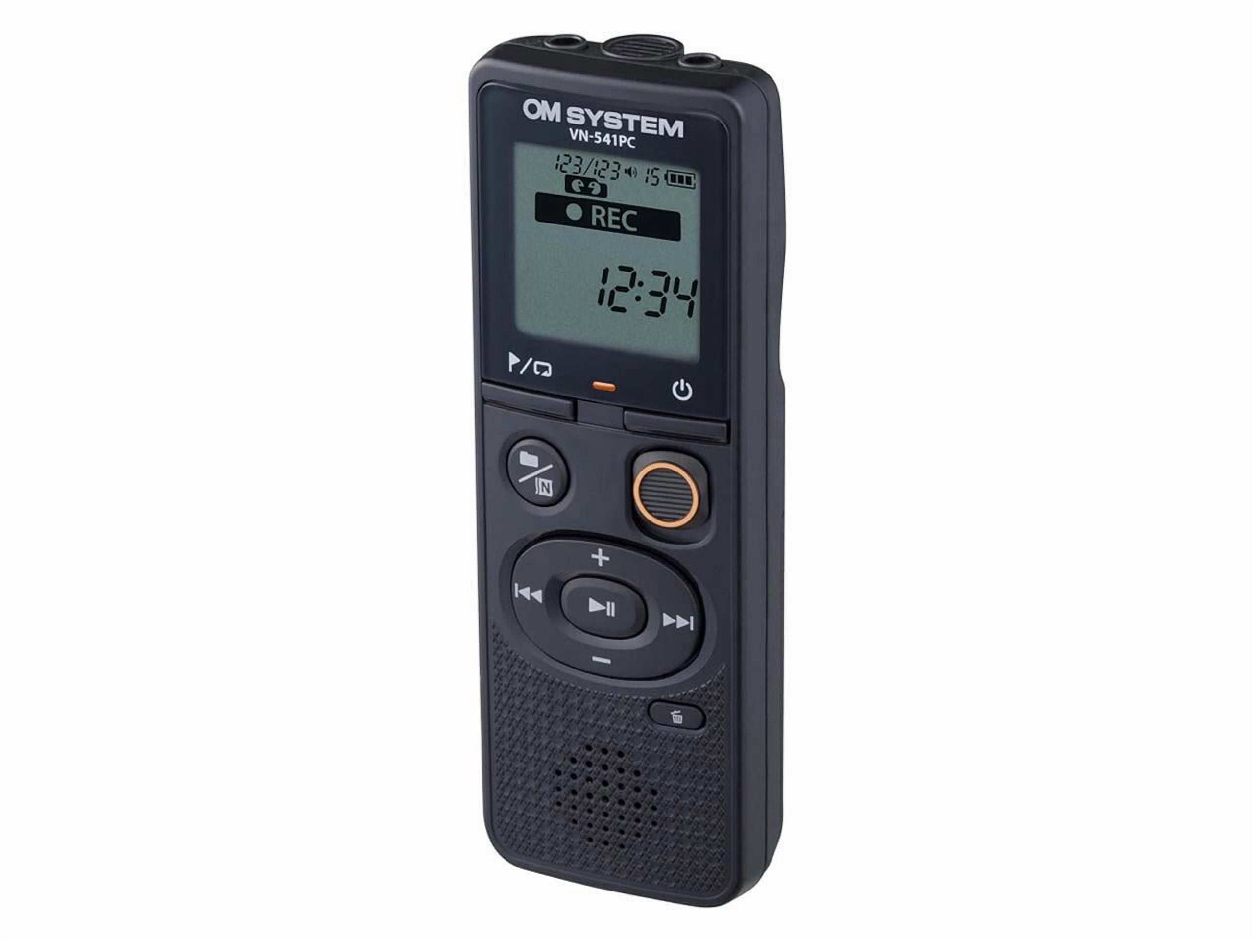 OM SYSTEM VN-541PC 4GB Digital Voice Recorder, Black #V420040BU000