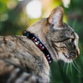 thumbnail image 2 of Buckle-Down Breakaway Cat Collar With Bell, Plastic Clip, Easy Adjustable, Texas Star Black White Blue Red, 8.5 to 12 Inches 0.5 Inch Wide, 2 of 4