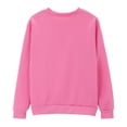 thumbnail image 5 of yunLCZ Womens Sweatshirt EcoSmart Sweatshirt, Cotton Crewneck Pullover, Fleece Sweatshirt Polyester Pink L, 5 of 8