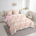 thumbnail image 3 of Castle Fairy Boys Girls Cartoon Winter Snowflakes Snowman Bedding Comforter Set 7-Piece,Happy New Year King Bedding Sets,Merry Christmas Xmas Ultra Soft Bed Sheets,Super Cozy Room Decor,Reversible, 3 of 8