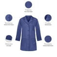thumbnail image 3 of Panda Uniform Medical Lab Wear for Women, Doctor Coat, 7XL, Navy, 3 of 8