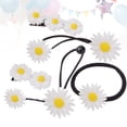thumbnail image 4 of KAKOWELY 6PCS Set Daisy Shape Hair Band Hair Rope Elegant Flower Shape Practical Hair Clip,3.15"X1.97"X0.39", 4 of 4