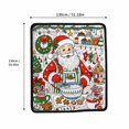 thumbnail image 4 of Christmas DIY Coloring Throw Blanket, Santa Baking Line Art with 24 Markers, Holiday Craft Blanket, 4 of 4