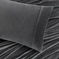 thumbnail image 4 of Chezmoi Collection Extra Soft Fleece Sheet Set Twin, 3-Piece Microplush Non-Pilling Velvety Bed Sheet, Deep Pocket - Lightweight All Season Warmth, Twin, Gray, 4 of 9