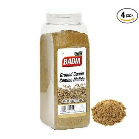 Badia Cumin Ground - 4 Lbs - Pack of 4