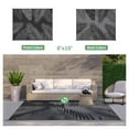 thumbnail image 2 of DEORAB 8'x10' Outdoor Rugs Patio Waterproof Outside Mat Reversible Plastic Camping Carpet,Black & Grey, 2 of 9