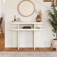 thumbnail image 2 of Daytona Modern Console Table, Faux Plaster, 2 of 9