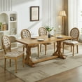 thumbnail image 3 of French Country Dining Chairs Set of 6, Beige Kitchen & Dining Room Chairs, Velvet Kitchen Chairs, Tufted Upholstered, Wood Legs, Sillas De Comedor (Velvet, Beige, 6 Pcs), 3 of 12