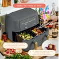 thumbnail image 2 of Beautiful 9 QT TriZone Air Fryer, Oyster Grey by Drew Barrymore, 2 of 13