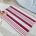 thumbnail image 4 of Striped Outdoor Rug Washable Front Porch Door Mat 15.7x23.6 inch Woven Welcome Mat Modern Entry Layering Rug for Farmhouse Bathroom Kitchen Spring Decor, 4 of 4