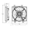 thumbnail image 3 of TYC 611460 A/C Condenser Fan Assembly Fits 2017 Subaru Forester, 3 of 4