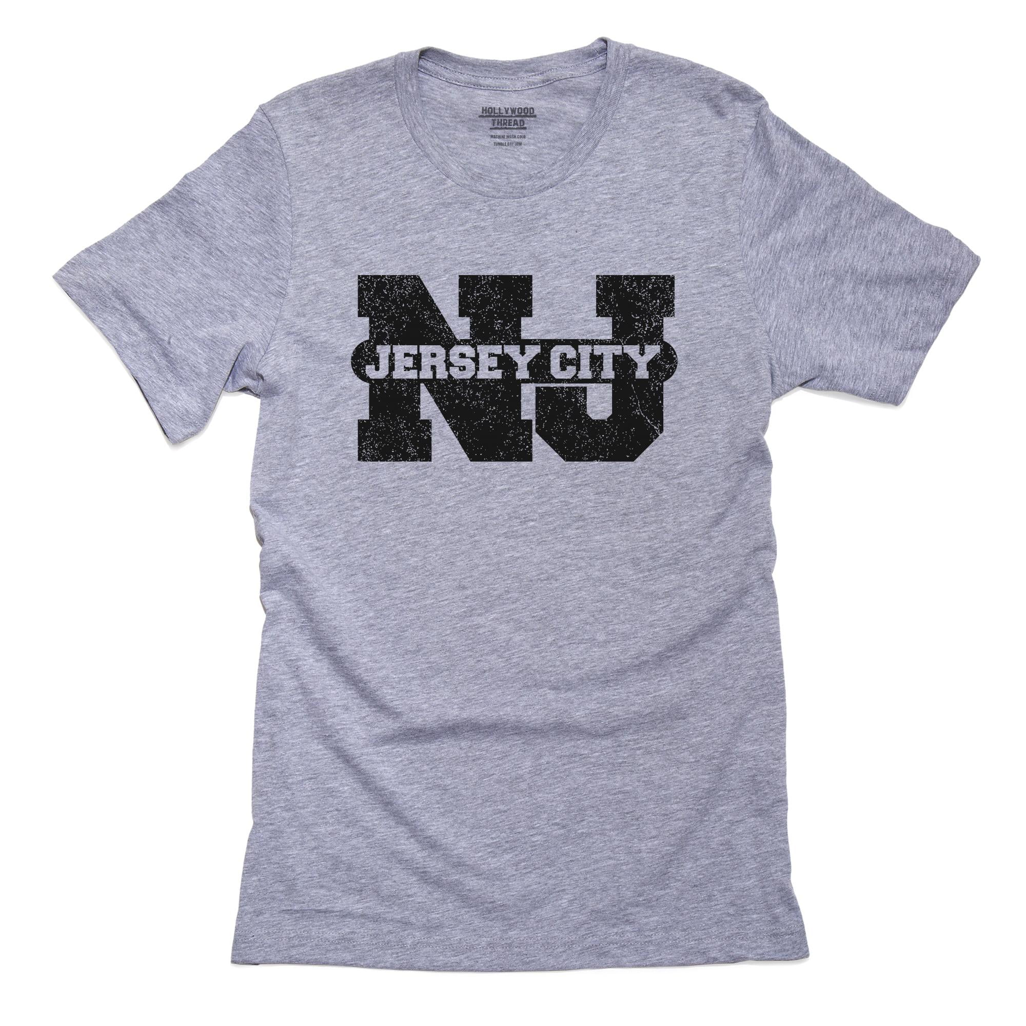 Jersey City, New Jersey NJ Classic City State Sign Men's Grey T-Shirt