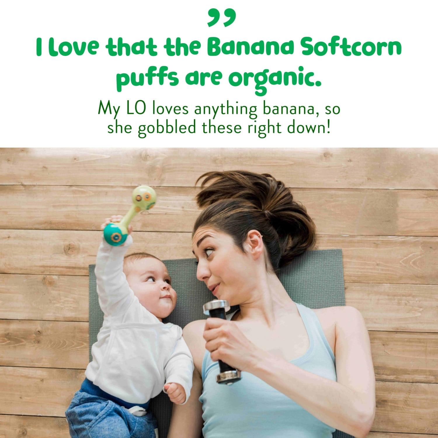 (6 pack) Little Bellies Organic Banana Softcorn Snack, 0.28 oz Bag
