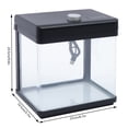 thumbnail image 3 of FETCOI 2.5 Gal Aquarium Kit 9.5L Fish Tank Black Bedroom Low Noise Desktop Fish Tank, 3 of 12