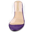 thumbnail image 2 of Sandalias Transparentes Tacones De Aguja Transparentes Para Mujeres Allegra K Morado claro 41, 2 of 6
