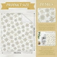 thumbnail image 3 of Christmas Fuzzy Blanket Gold Silver Snowflake Throw Blanket Winter Xmas Soft Cozy Flannel Blanket for Home Party Bed Sofa Couch, 50 x 60 Inch, 3 of 6