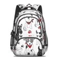 thumbnail image 2 of Scribble Dogs Backpack for School,Cute School Bag,Schoolbag with Adjustable Shoulder Straps & Padded Back,16.9 Inch, 2 of 5
