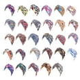 thumbnail image 4 of Minnieouse Bohemian Styles Turbantes para mujer Diseño elástico Headwrap Pre-Tied Cap Skullcap plisado Sombreros de moda Swirly Headcover fan rojo azul Type3 NO3 Minnieouse AP008212-20, 4 of 5