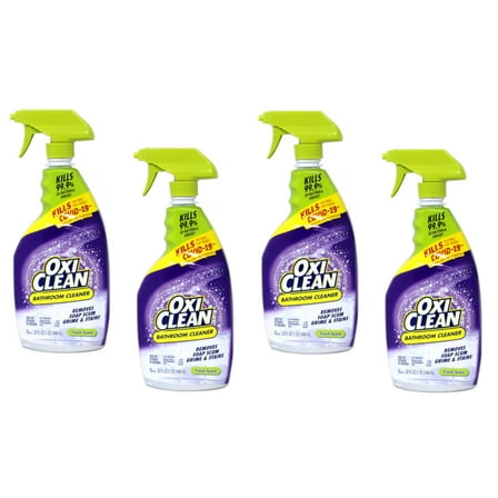 Oxi Clean Shower Tile & Tub Cleaner Spray, Bathroom Cleaner, 32 Fl Oz, 4 Pack