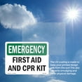 thumbnail image 6 of First Aid And CPR Kit OSHA Emergency Aluminum Sign 10 Inch x 7 Inch - 10 Pack, 6 of 8