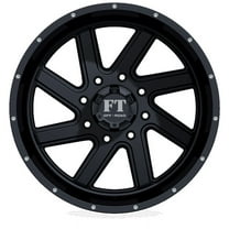 20X12 8-180 Off Road FT-1 Satin Black Wheel -44/130.6