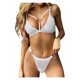 thumbnail image 1 of Sujetador de lencería Sexy para mujer, ropa interior, patrón de amor, encaje, lencería erótica para mujer, sujetador + pijama de Tanga, conjunto de ropa interior transparente Tan Jianjun unisex, 1 of 2