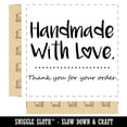 thumbnail image 2 of Handmade with Love Thank You For Your Order Square Rubber Stamp Stamping Scrapbooking Crafting - Large 2.75in, 2 of 7