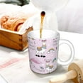 thumbnail image 3 of Yiaed No Drama Llama Print Ceramics Coffee,Large Handle Design,Extra Large Tea and Coffee Cup for Office and Home Mugs, 3 of 6