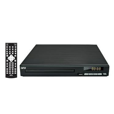QFX 1080p DVD/CD Multimedia Player with FM Radio, HDMI, MP3 Conversion, and Remote, Black, VP-110, VP-110-BLK