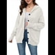 thumbnail image 1 of Cárdigan Informal con Cuello en V y Botones para Mujer, Sudadera con Capucha y Larga XL, 1 of 8