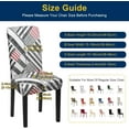 thumbnail image 4 of Dining Room Chair Covers - Stretch Kitchen/Dining Room Set of 6 - Removable Washable Slipcovers for Home, Hotel, Banquet, 4 of 9