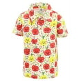 thumbnail image 1 of Unique Baby Boys Smart Apple Back To School Collared Polo Shirt (9Y, Red), 1 of 4