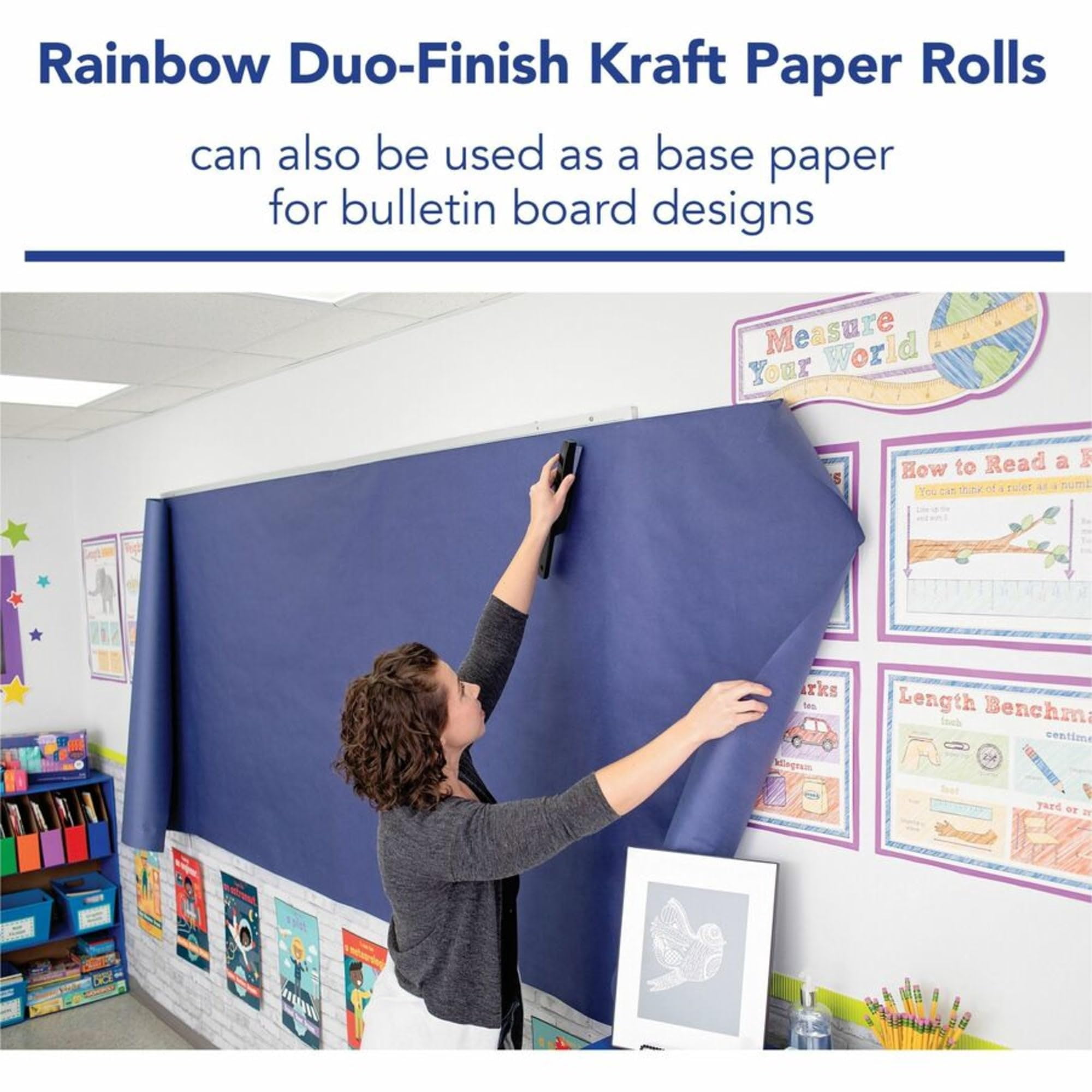 Pacon® Rainbow Duo-Finish Kraft Paper Roll, 36" x 1000', Black