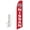 Red, variant on Advertising Super Novo Feather Flag for Nissan 2015 Red - Complete with 15ft Pole Set and Ground Spike